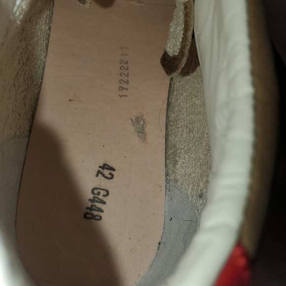 Golden Goose Men's 42/9 Mid Star Beige mesh Dove Gray Nubuck and Yellow star. - Picture 7 of 12